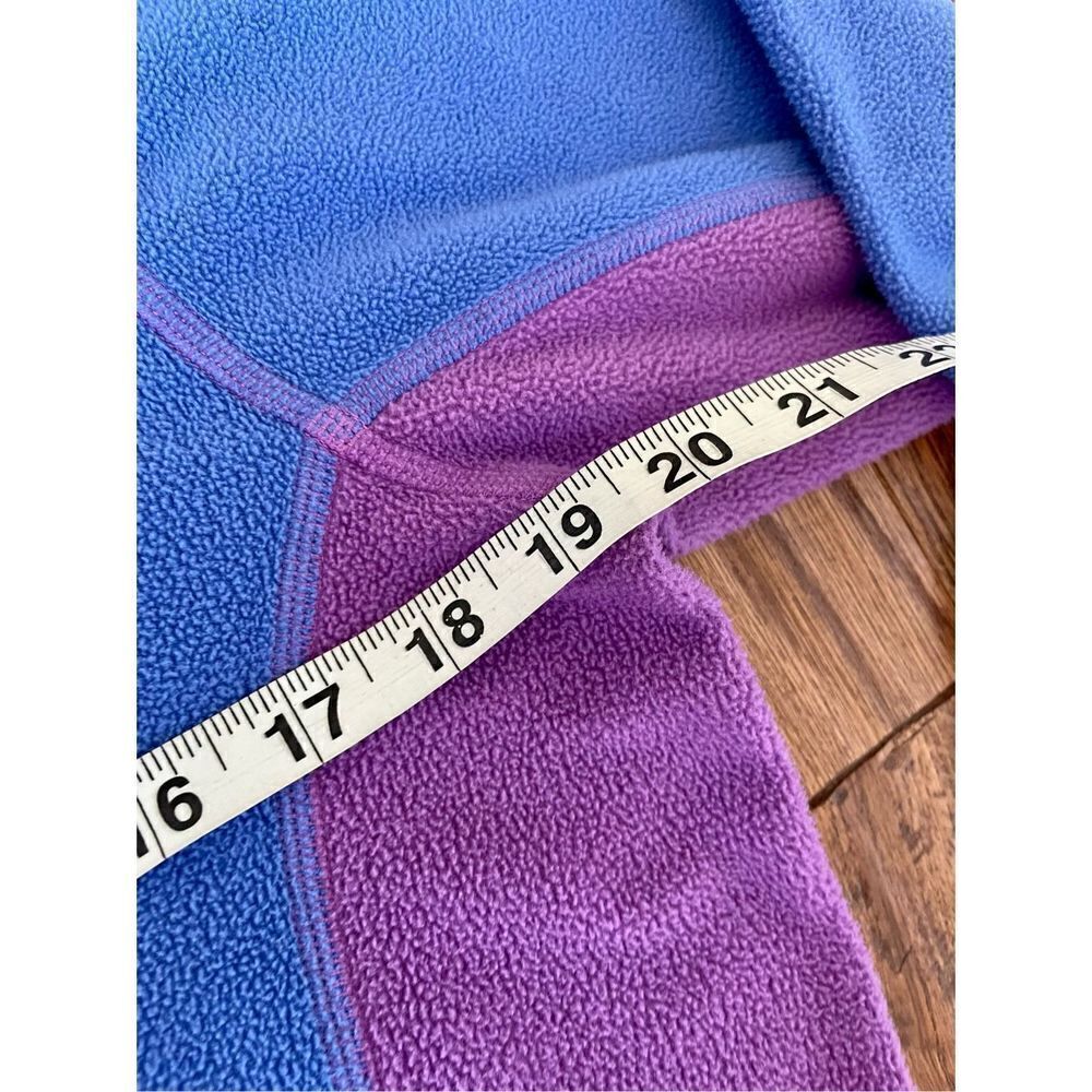 L.l. Bean girls xl colorblock purple quarter zip fleece - Picture 4 of 6